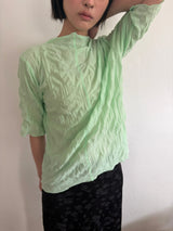 wrinkle sheer top