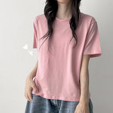 Basic Fit 🌟 Modal Basic Plain Short-Sleeved T-shirt (8 colors)