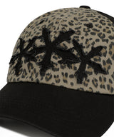 LEOPARD CROSS STAR CAP