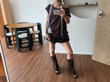 SUADE FLIP-FLOP BOOTS
