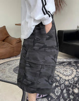 Pael Camo Cargo Bermuda Pants