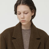 WOMAN オーバーフィットシングルロングコート CAMEL BROWN