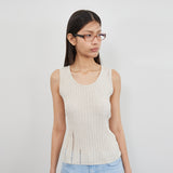 DAMAGE TANK TOP(OATMEAL)