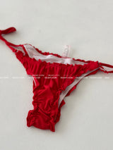 a frill ribbed bikini