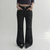 [Adbon] Herringbone Bootcut Cotton Pants - 3color