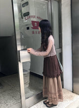 プルーレイヤードワンピース