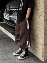 burger track cotton shorts