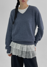 [MADE] Cashio Loose Fit V-neck Knit