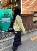 Muden Basic Color Round Neck Knit
