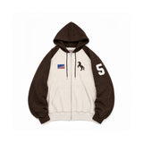 Nickel Donkey Raglan Hoodie Zip-Up