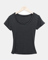 ピーポーストライプ半袖Tシャツ