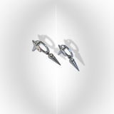 shimmer ring earrings