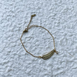 Golden Feather Bracelet
