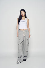 25SS ROUNDING SYMBOL LOGO WOMAN SLEEVELESS WHITE