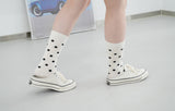 [3PACK] 1507 UNISEX DOT BASIC SOCKS - middle dot ivory colorpack