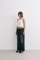 ss cubic pants (black)
