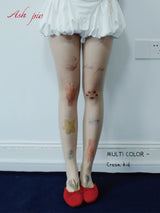 Printed tights