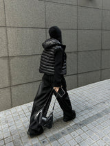 Dark gray dust washing pants