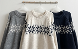 Eve High Quality Nordic Snowflake Round Knit