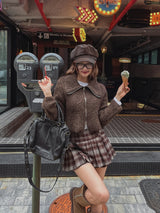 ケリアチェックプリーツスカート