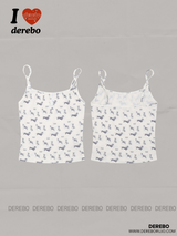 Mini Dog Printed Cardigan Top Set