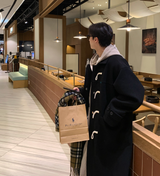  Liu Wool Overfit Duffel Coat