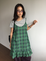 Tartan frill check dress (2color)