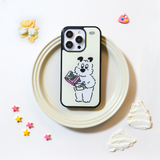 シリアルクリームエポキシバンパースマートフォンケース(Cream Color)