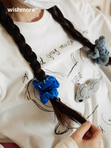 Large intestine hair ring female niche design hair rope headband simple