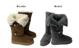 Moufee Fur-Lined Belted Long Ugg Boots