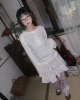 (2color) Flower Soft Pants