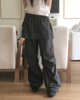 Nuka Two Way Nylon Parachute Skirt Pants