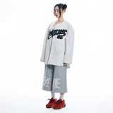 ENOE Patch Sweat Bermuda Pants - GREY