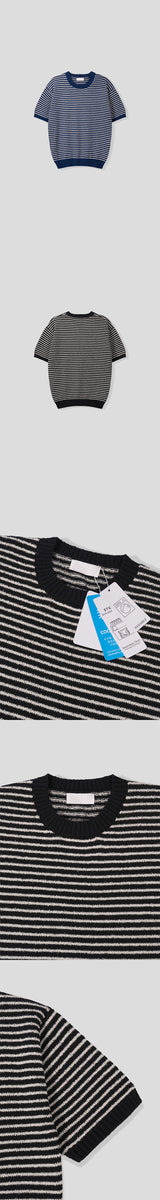 [S/S] Stripe boucle half knit(4color)
