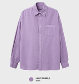 Glass Pigment Basic Cotton Shirt 