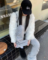 ヘアミニカーディガン