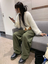 BALLOON SNAP WIDE PANTS (3C)