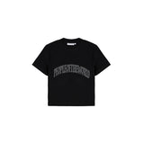 クロップドアーチロゴTシャツ (BLACK)
