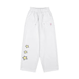 [FANCY X DUSTY] DEVIL & ANGEL PRINTED SWEATPANTS (WHITE) F25NM1004