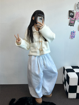 ストリング❤マルチタックバルーンパンツ 🤍5COLOR