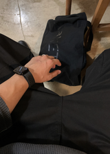 Bias Incision Washed Semi Wide Cargo Pants