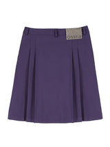 VIVID PLEATS SKIRT (GRAPE)