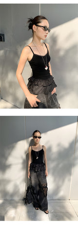 Holly under frill sleeveless t-shirt