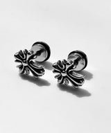 Silver Cross Piercing 2PCS