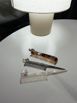 White cat hair brush