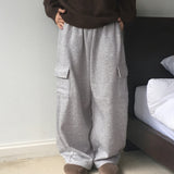 Beams Wide Cargo Sweat Pants