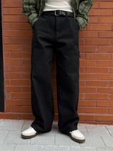 Dying patch carpenter denim