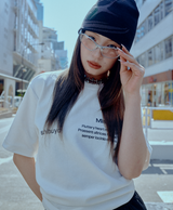 BENNY × Miseki SEOUL タイポグラフィックショートスリーブ_ホワイト