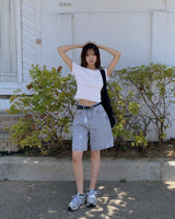 Half Bermuda denim pants