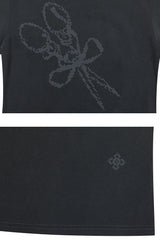 FRAGILE GRAPHIC TEE charcoal
